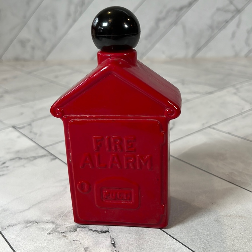 Vintage Retro Avon Decanter Fire Alarm Box Electric Pre Shave Lotion